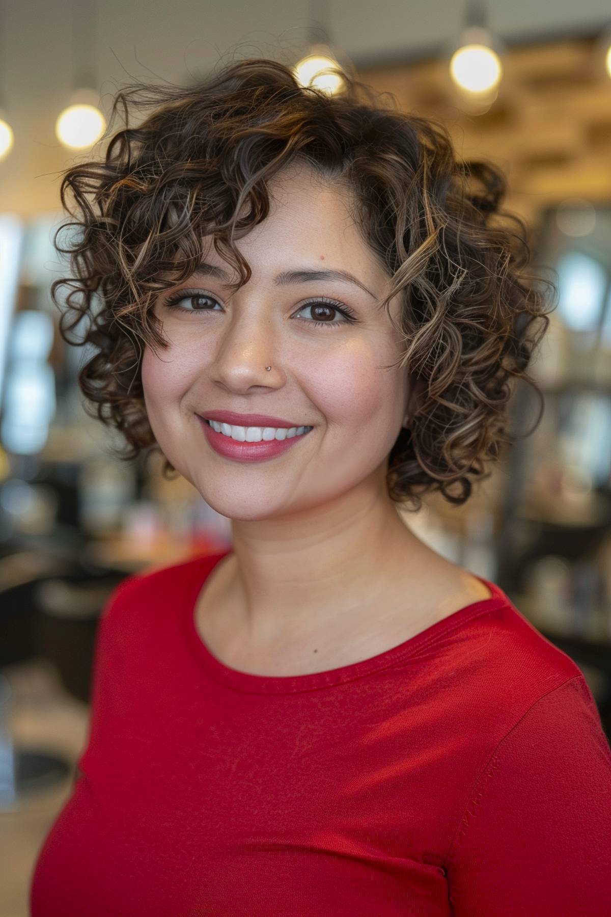 15+ Stunning Curly Hairstyles for Round Faces in 2025