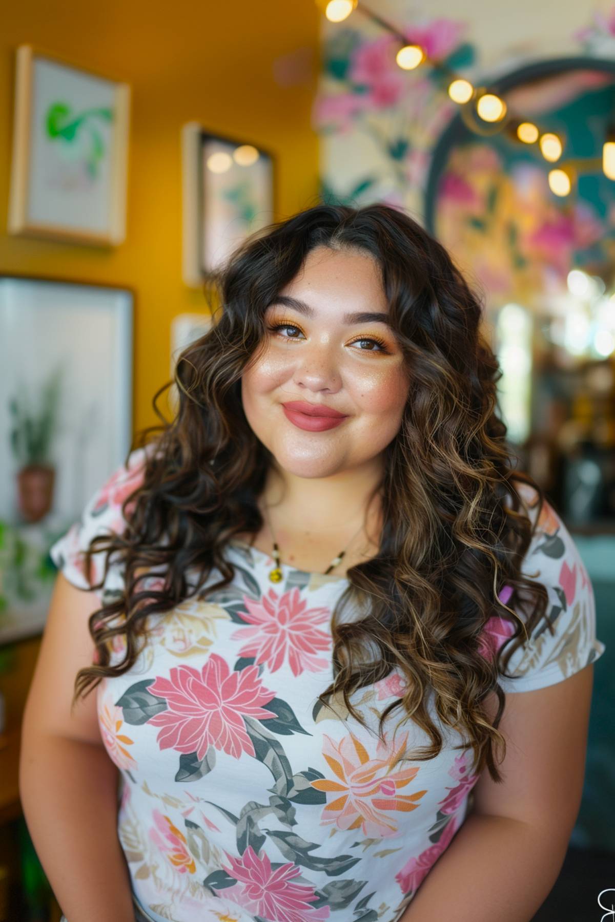 15+ Stunning Curly Hairstyles for Round Faces in 2025