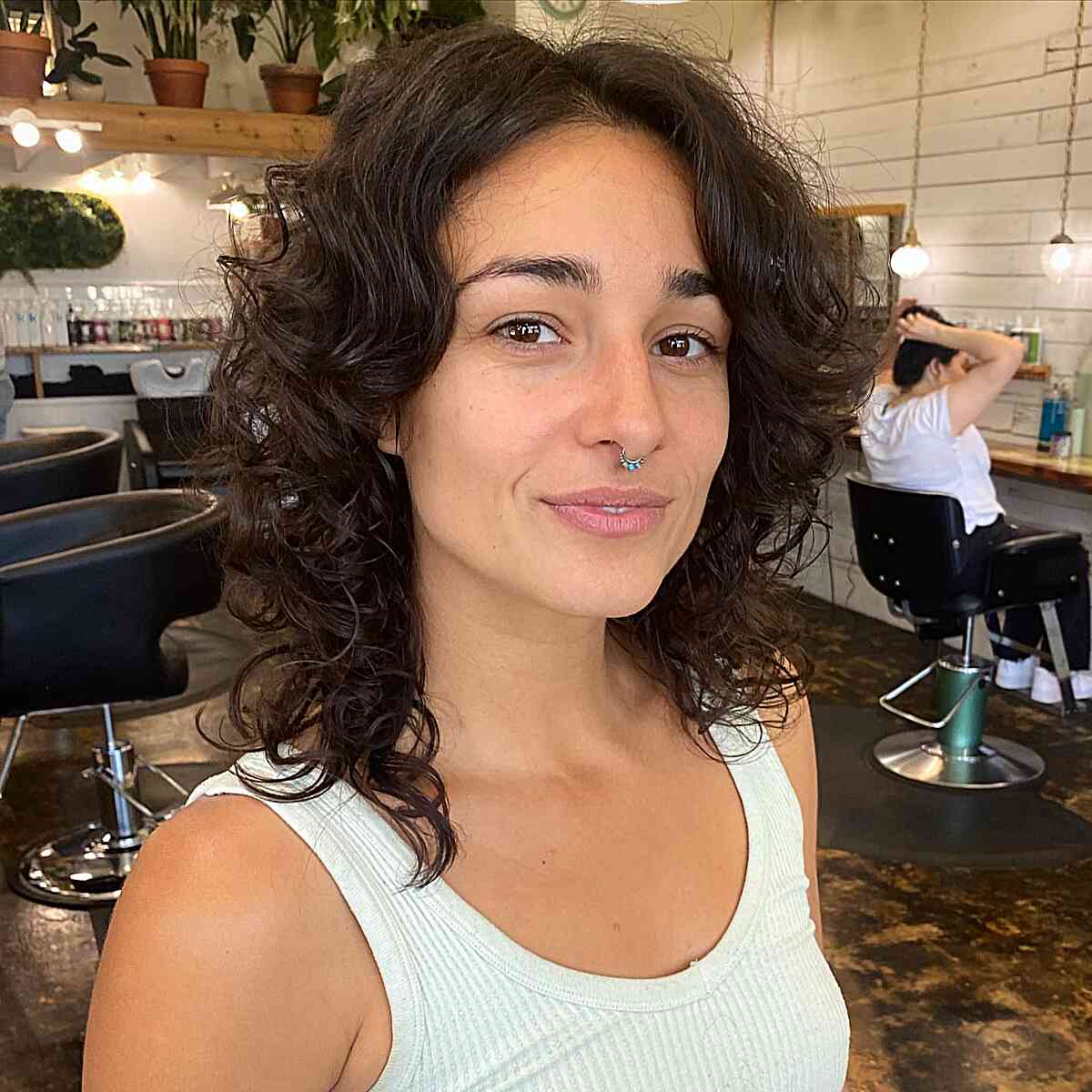 How to Pull Off The Curly Shag Haircut