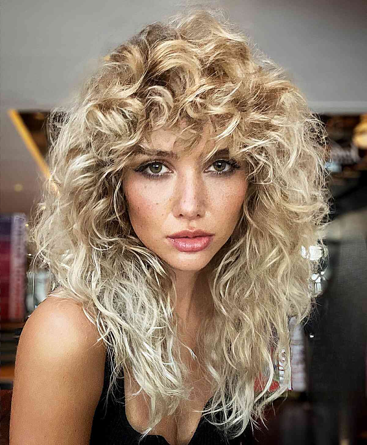 How to Pull Off The Curly Shag Haircut