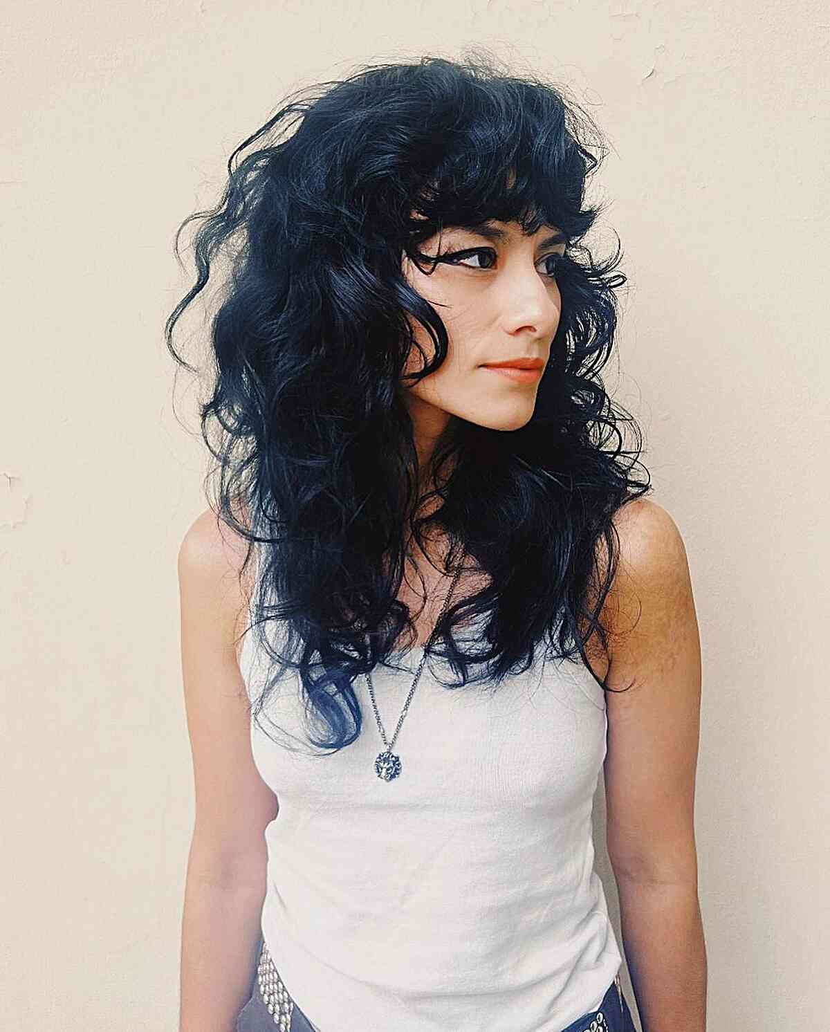 How to Pull Off The Curly Shag Haircut
