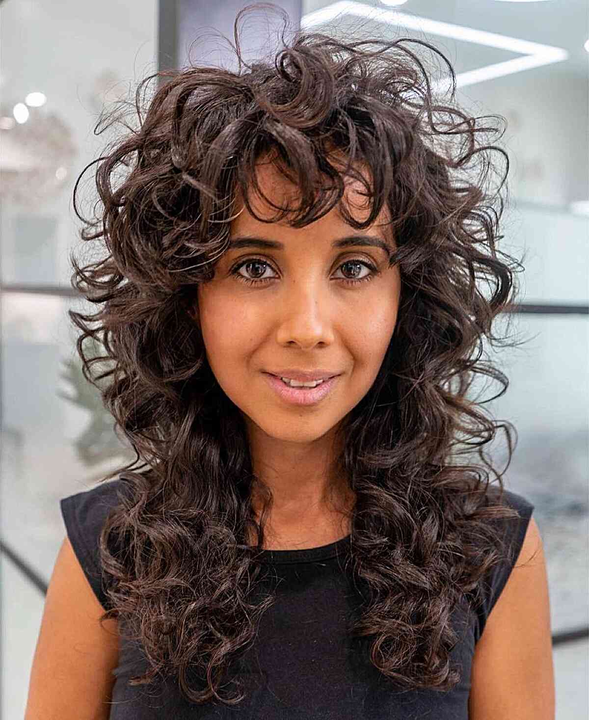 How to Pull Off The Curly Shag Haircut