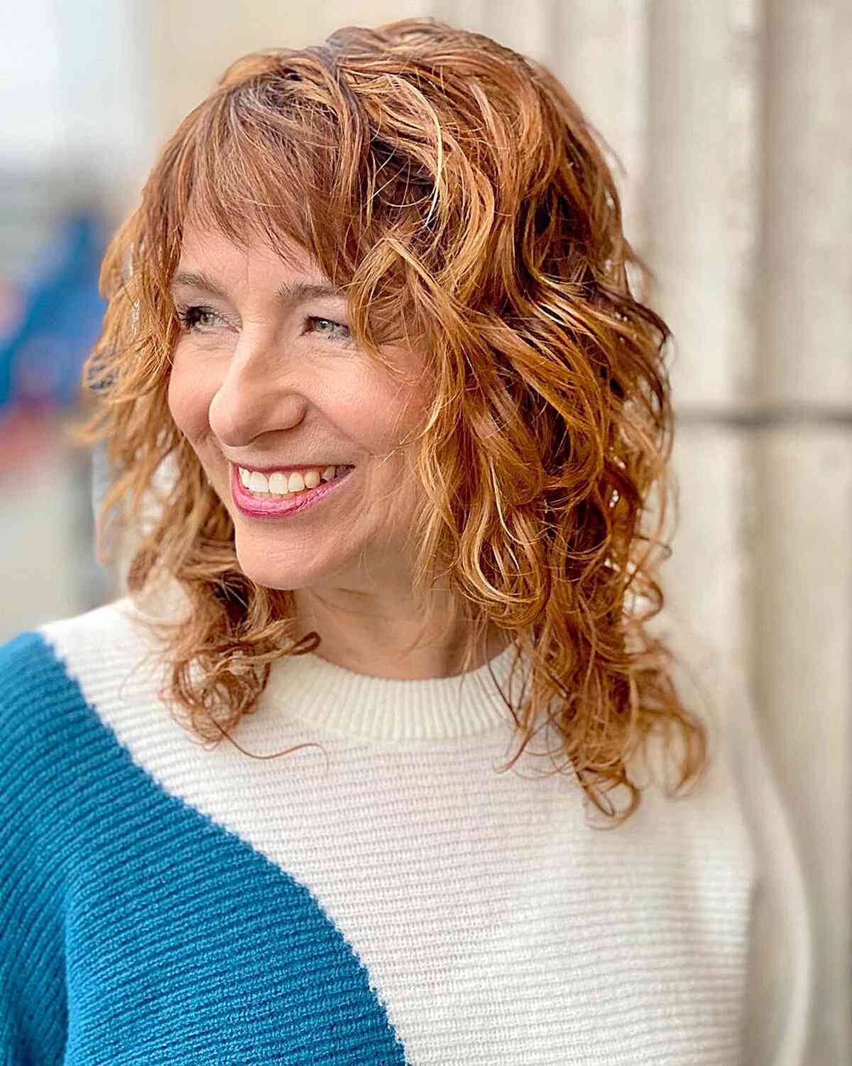 How to Pull Off The Curly Shag Haircut