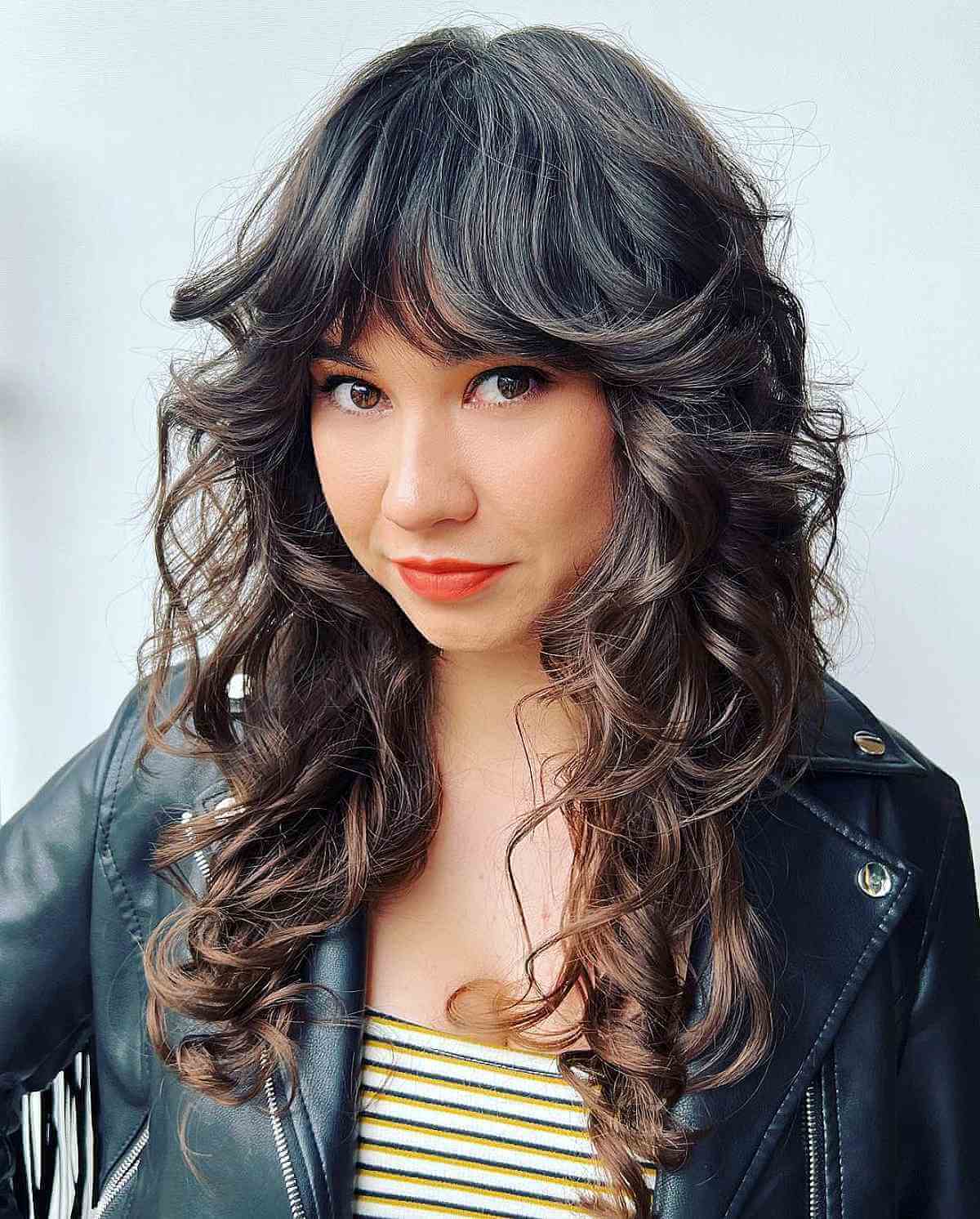 How to Pull Off The Curly Shag Haircut