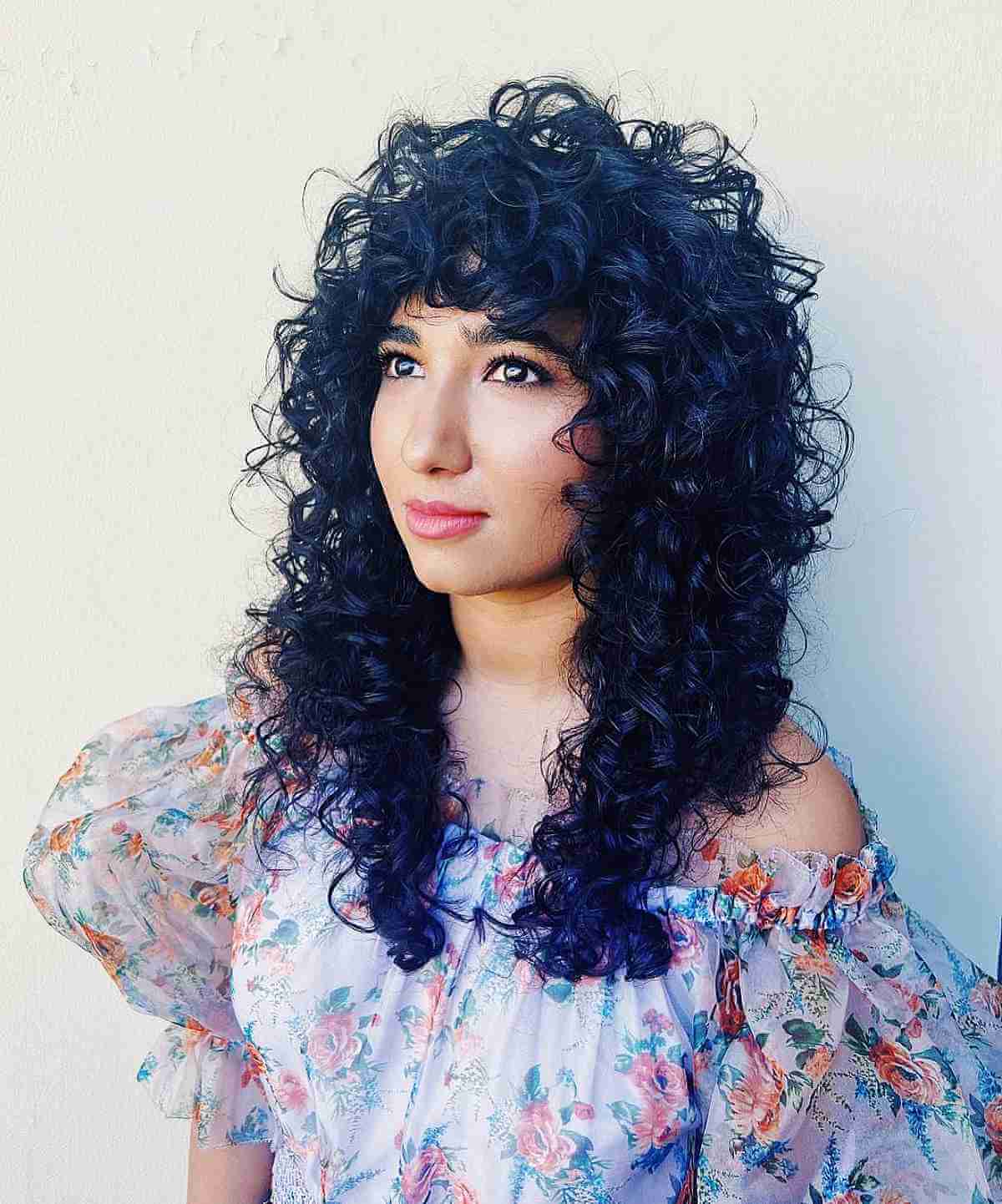 How to Pull Off The Curly Shag Haircut