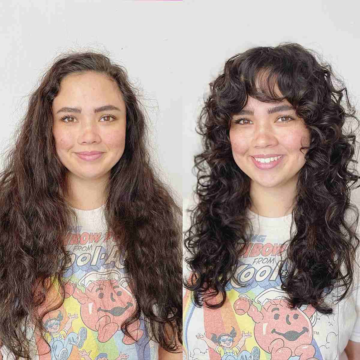 How to Pull Off The Curly Shag Haircut