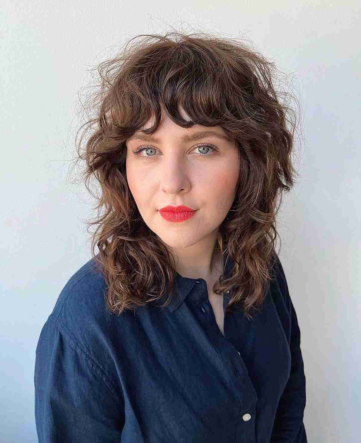 How to Pull Off The Curly Shag Haircut