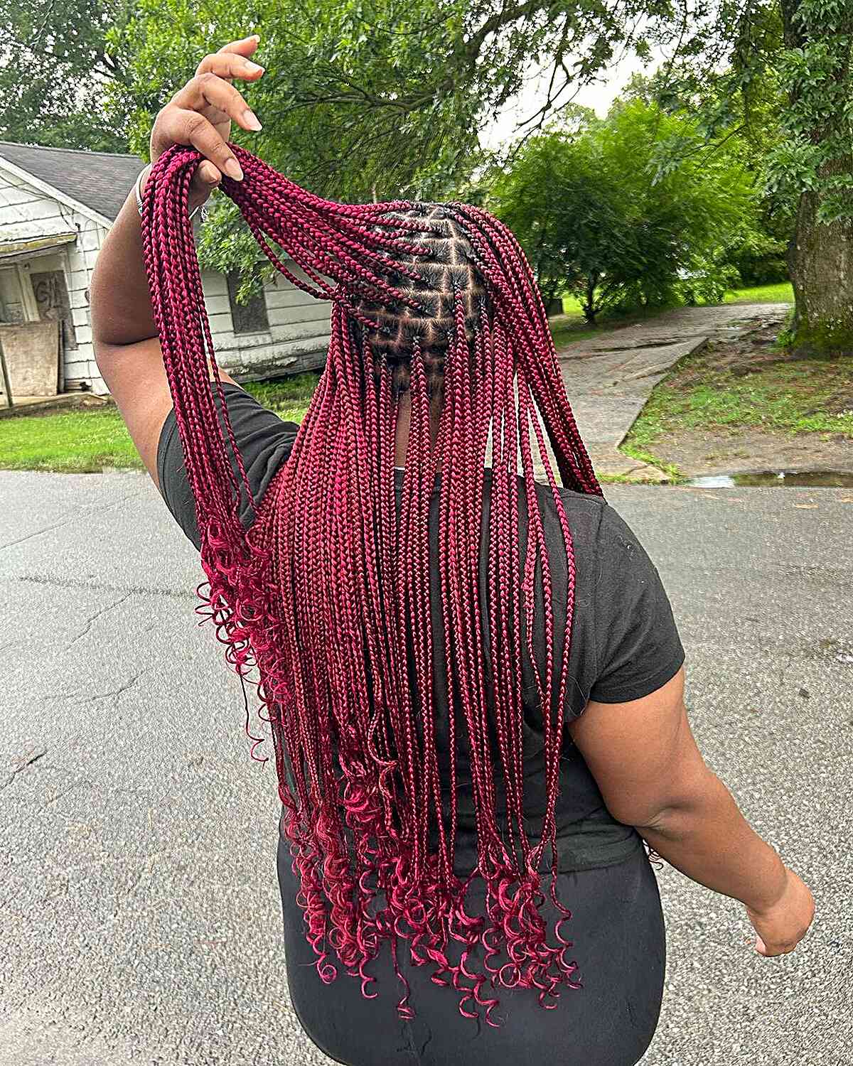 14 Red Box Braids Black Girls Can Slay