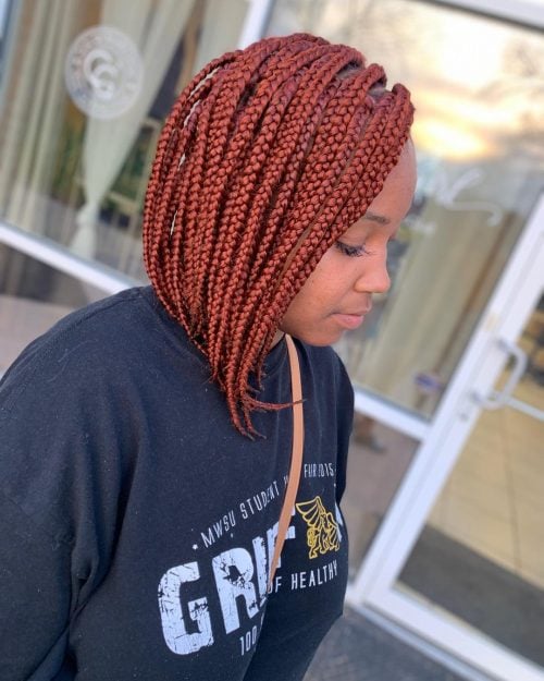 14 Red Box Braids Black Girls Can Slay