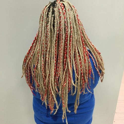 14 Red Box Braids Black Girls Can Slay