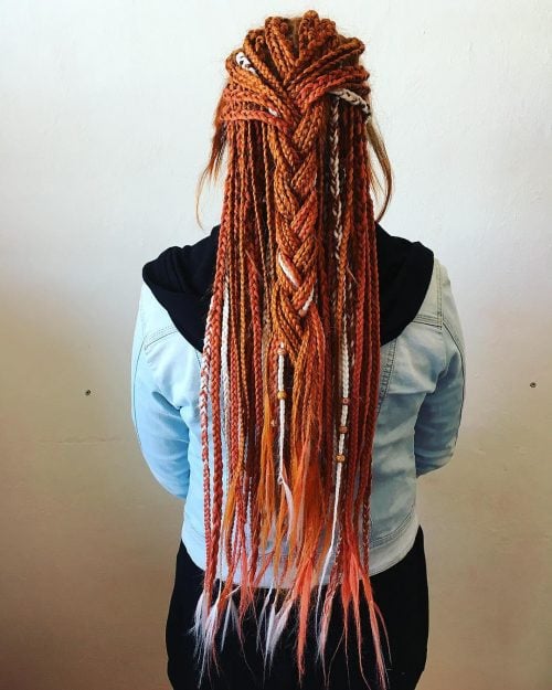 14 Red Box Braids Black Girls Can Slay
