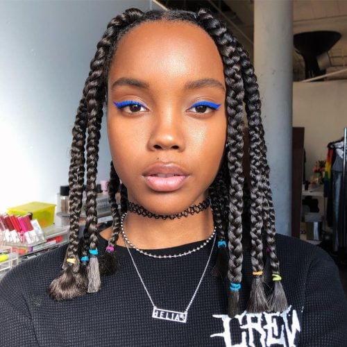 21 Ways to Slay Jumbo Box Braids Like a Queen