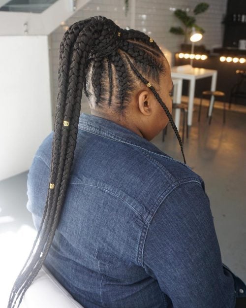 21 Ways to Slay Jumbo Box Braids Like a Queen