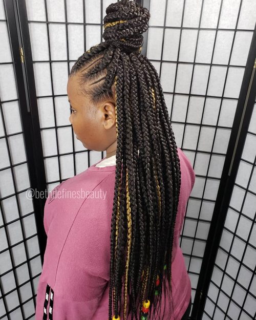 21 Ways to Slay Jumbo Box Braids Like a Queen