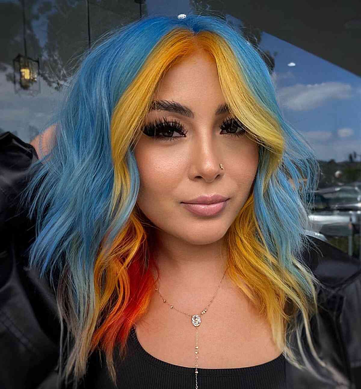 34 Jaw-Dropping Blue Balayage Hair Color Ideas