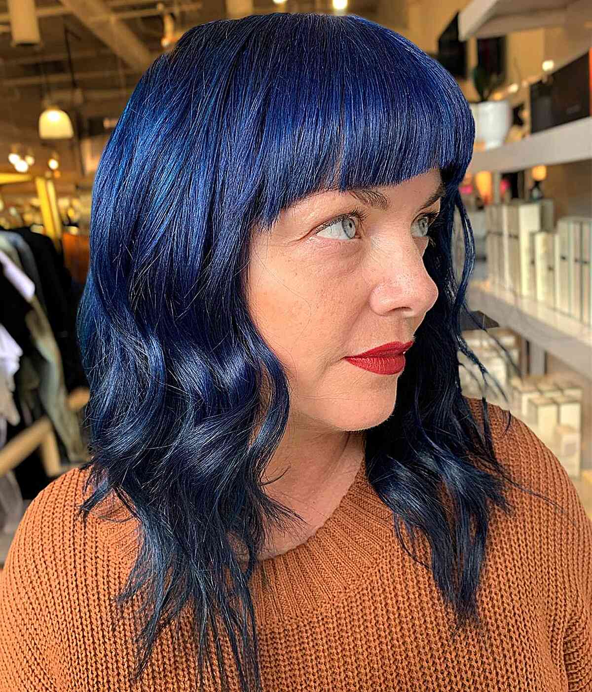 34 Jaw-Dropping Blue Balayage Hair Color Ideas