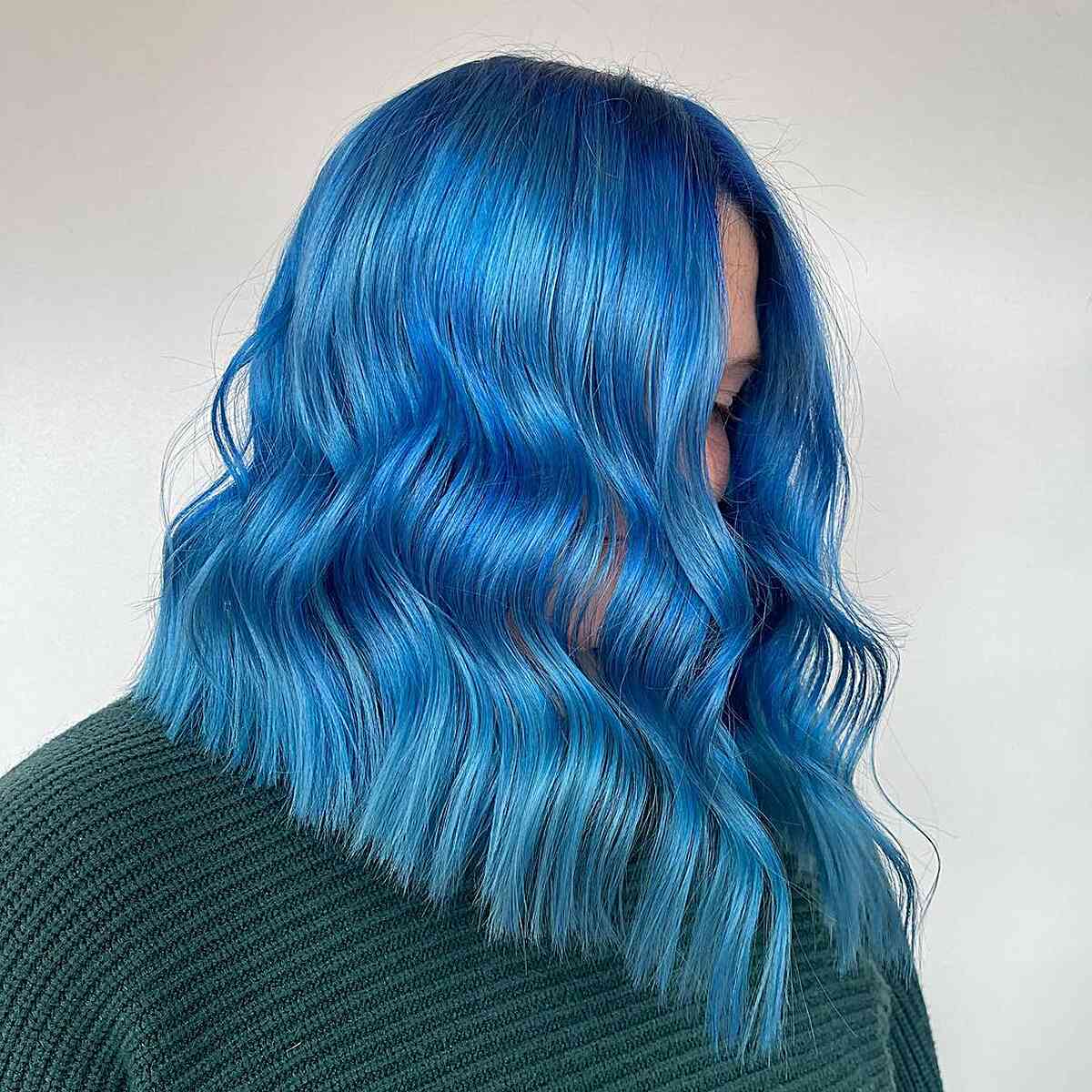 34 Jaw-Dropping Blue Balayage Hair Color Ideas