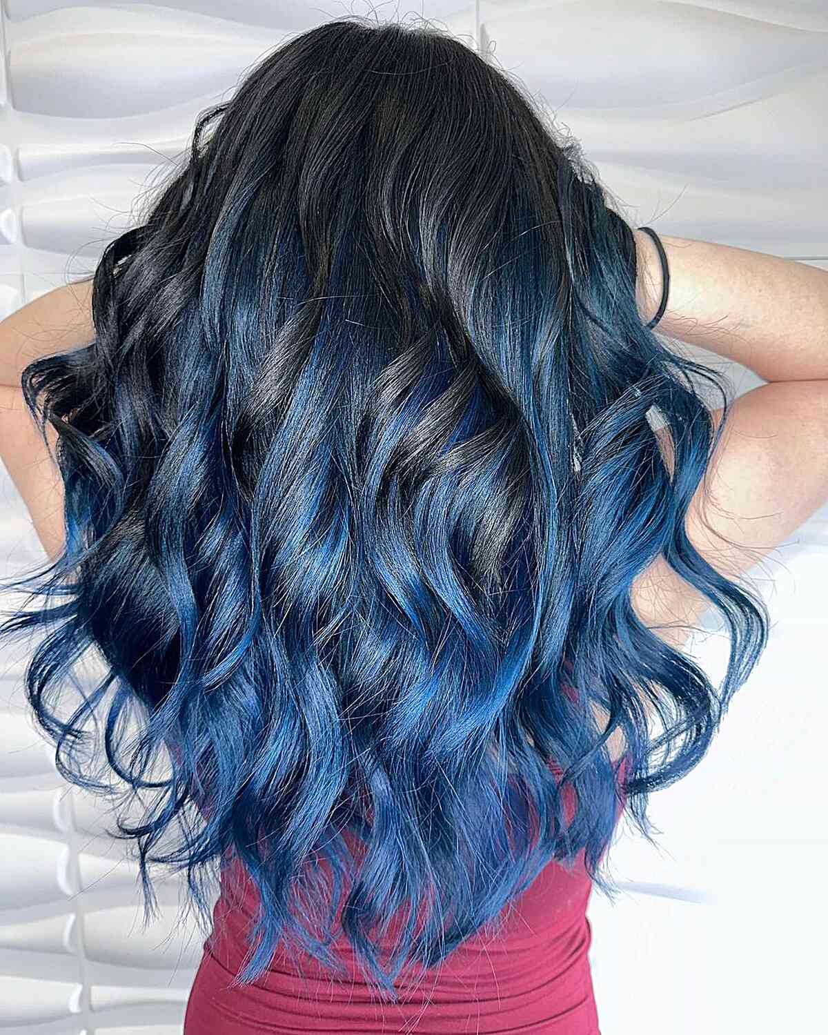 34 Jaw-Dropping Blue Balayage Hair Color Ideas
