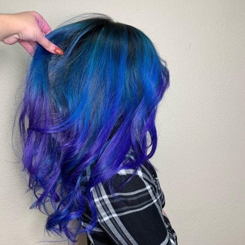 35 Incredible Examples of Blue and Purple Hair in 2025