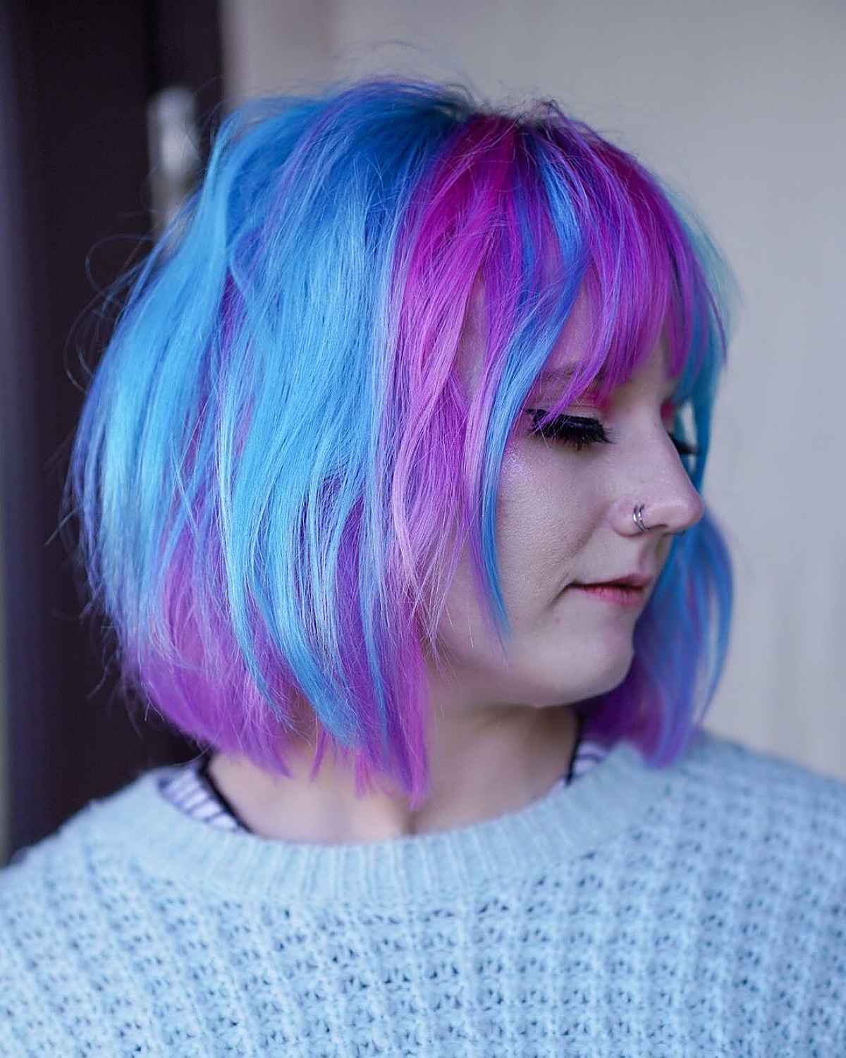 35 Incredible Examples of Blue and Purple Hair in 2025