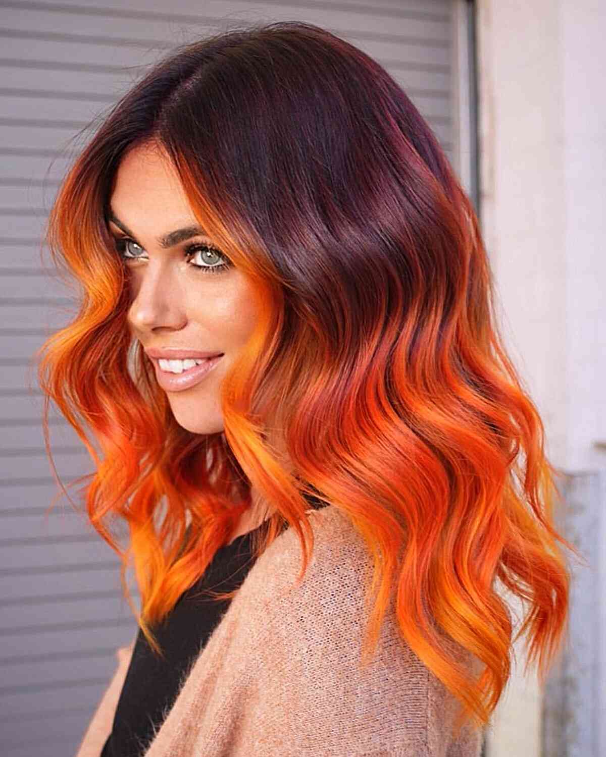 32 Blazing Hot Red Ombre Hair Color Ideas in 2025