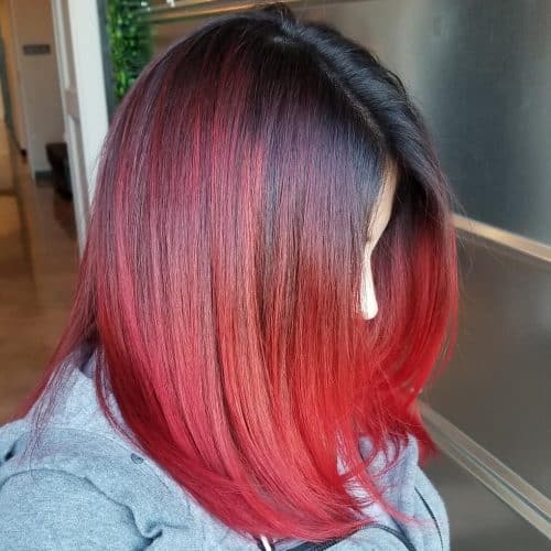 32 Blazing Hot Red Ombre Hair Color Ideas in 2025