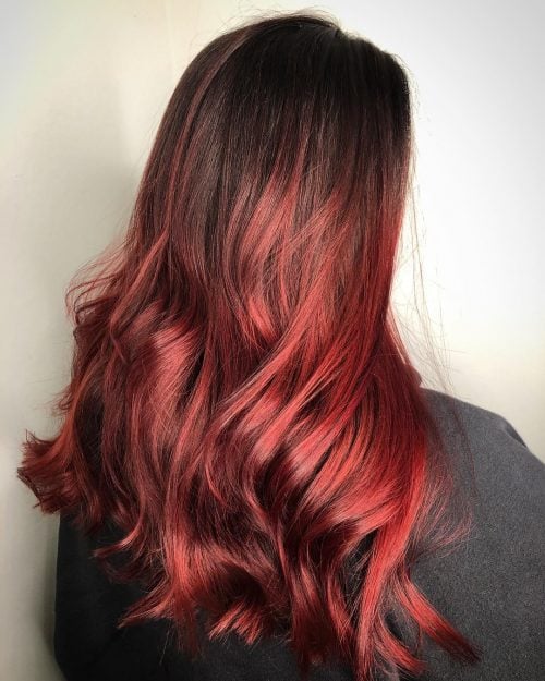 32 Blazing Hot Red Ombre Hair Color Ideas in 2025