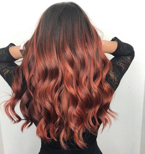 32 Blazing Hot Red Ombre Hair Color Ideas in 2025