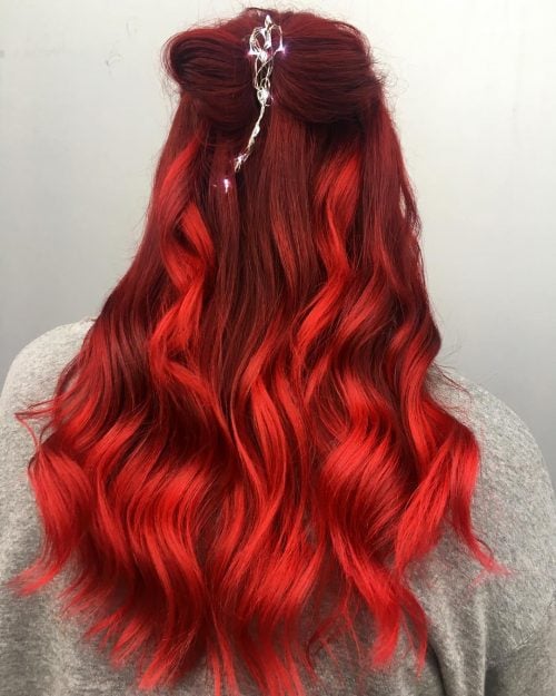 32 Blazing Hot Red Ombre Hair Color Ideas in 2025