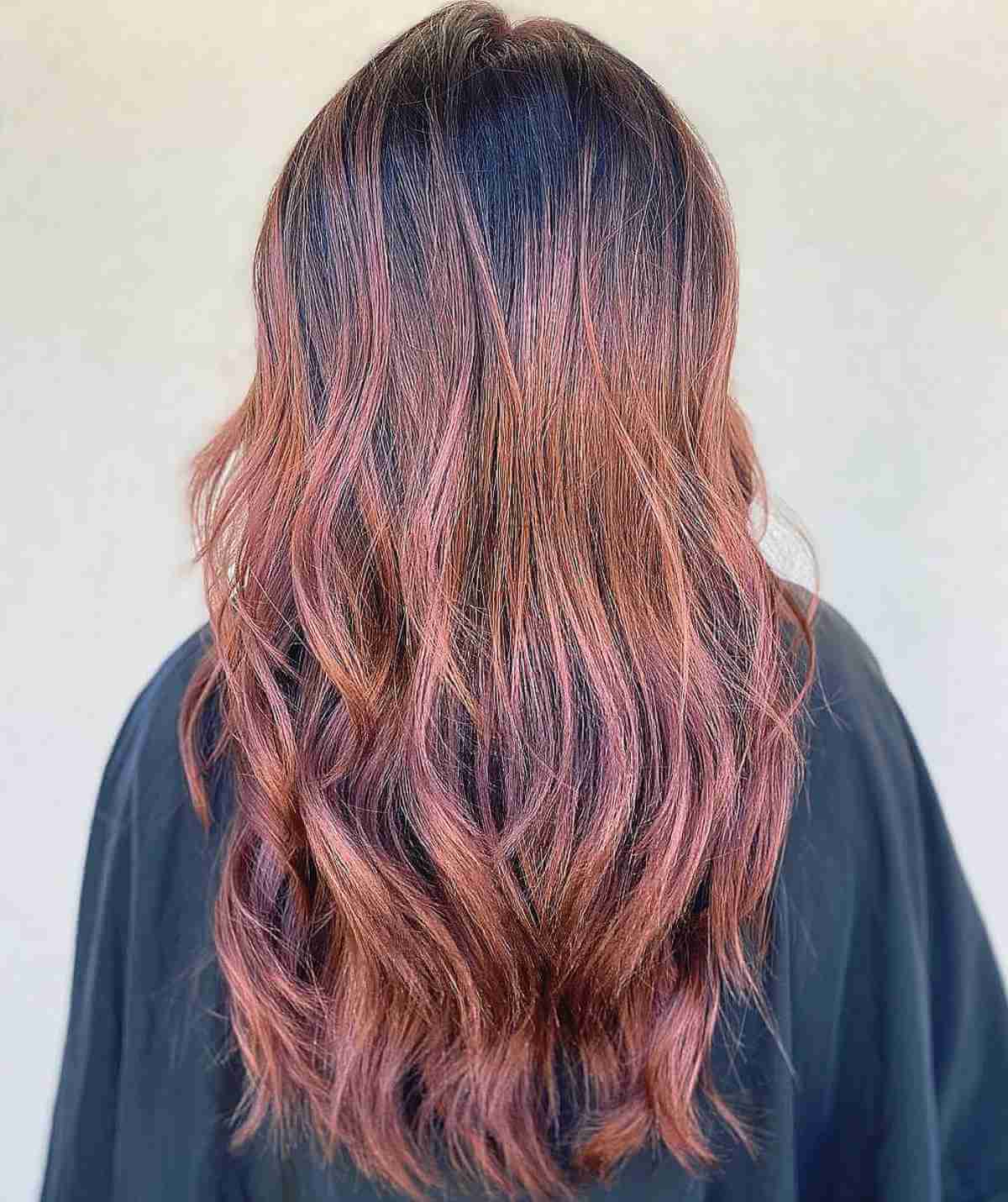 27 Gorgeous Rose Gold Balayage Ideas for Major Hair Envy