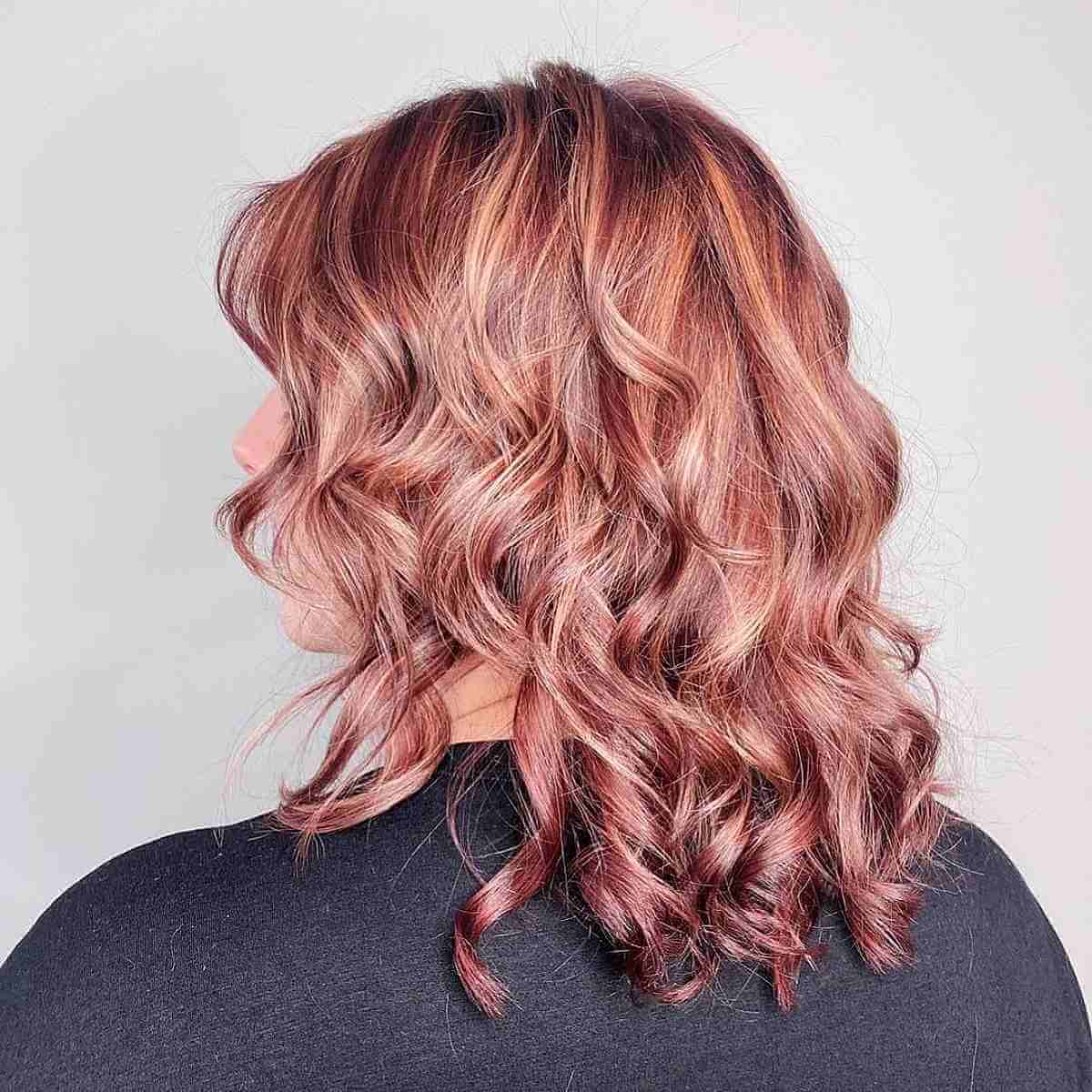 27 Gorgeous Rose Gold Balayage Ideas for Major Hair Envy