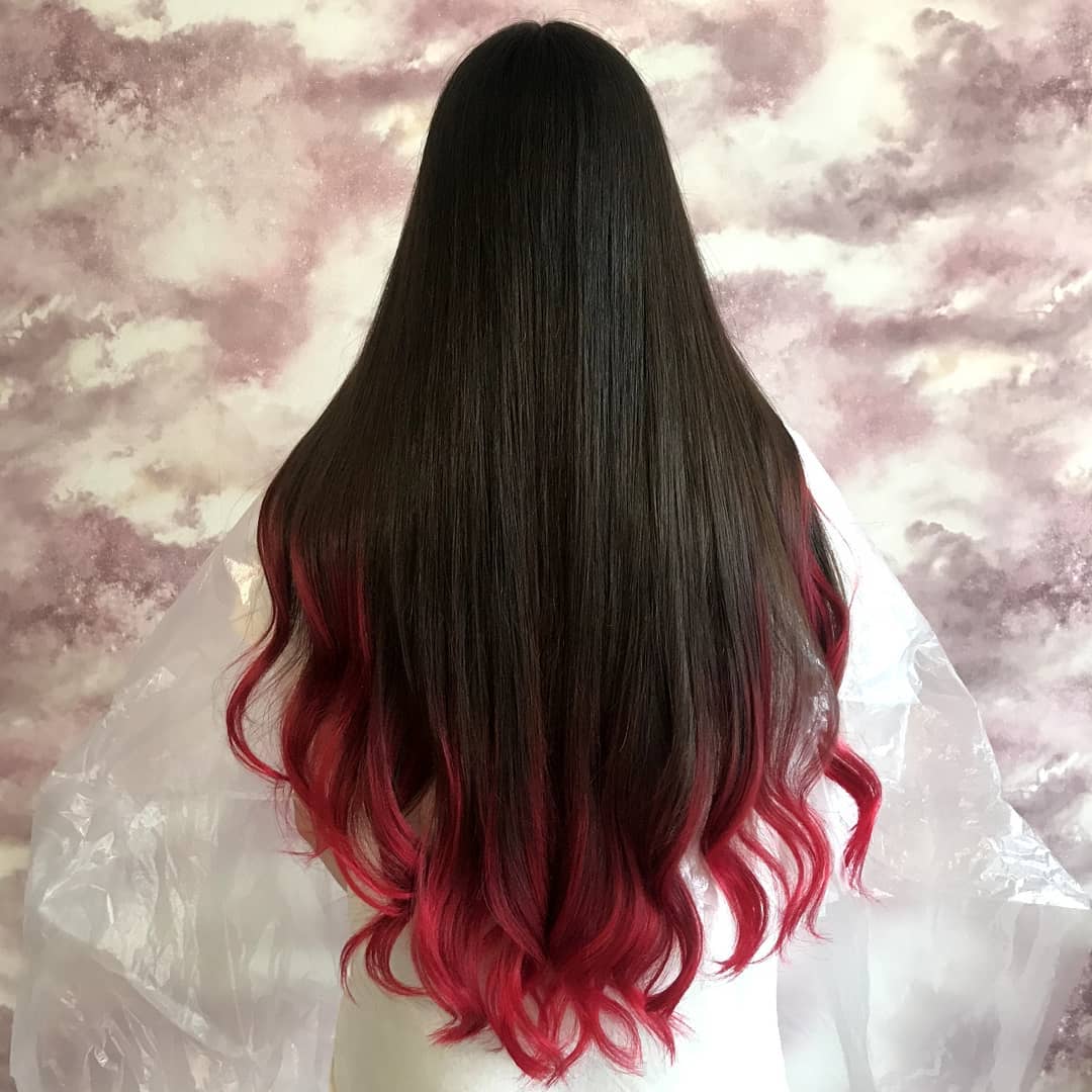 Red and Black Hair: Ombre, Balayage & Highlights