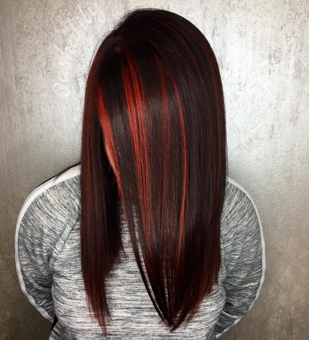 Red and Black Hair: Ombre, Balayage & Highlights