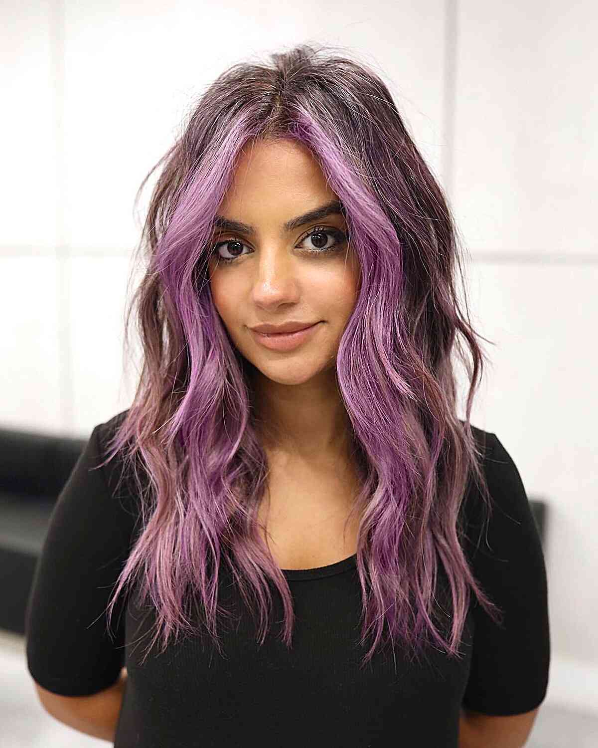 23 Stunning Ways to Get a Purple Balayage