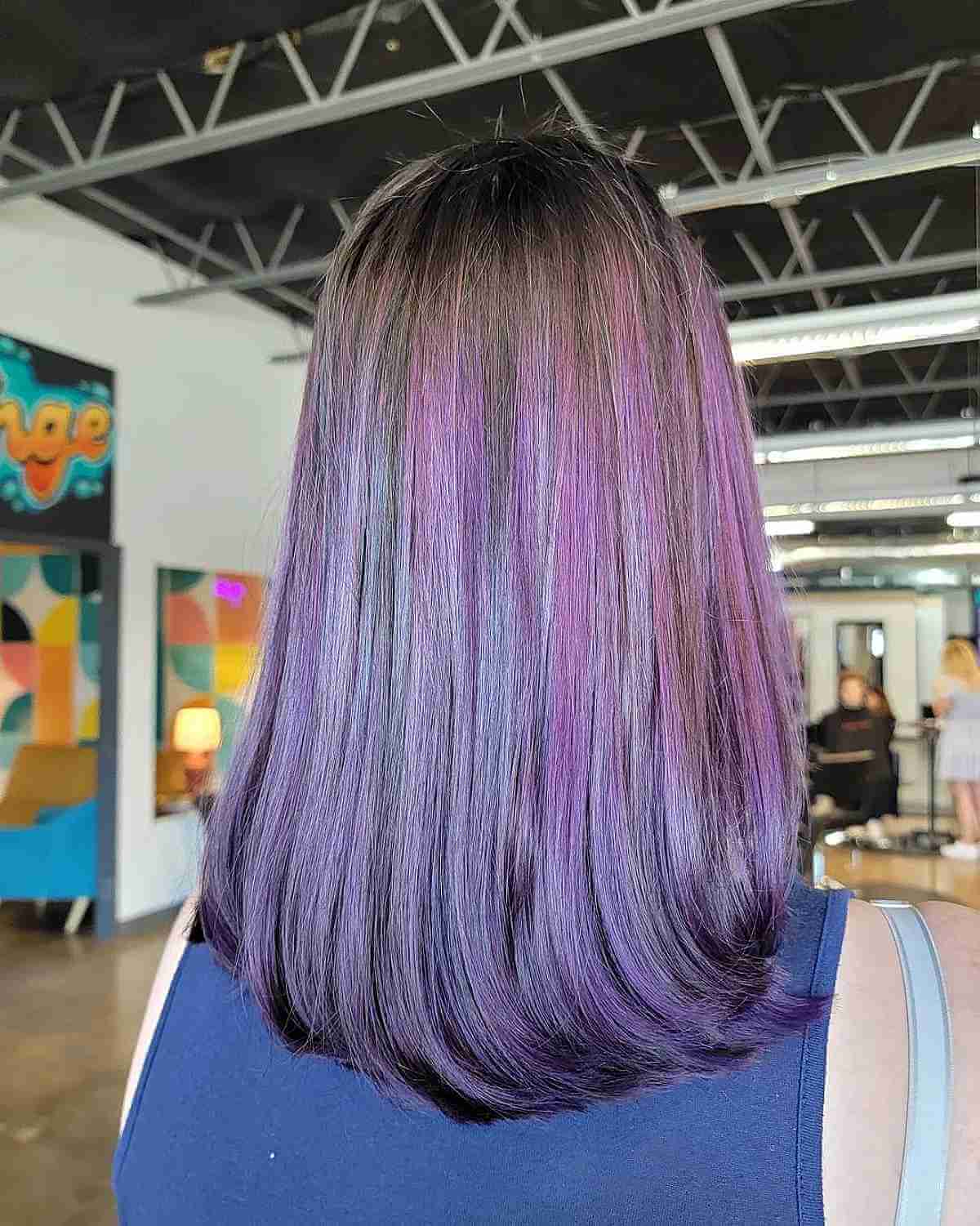 23 Stunning Ways to Get a Purple Balayage