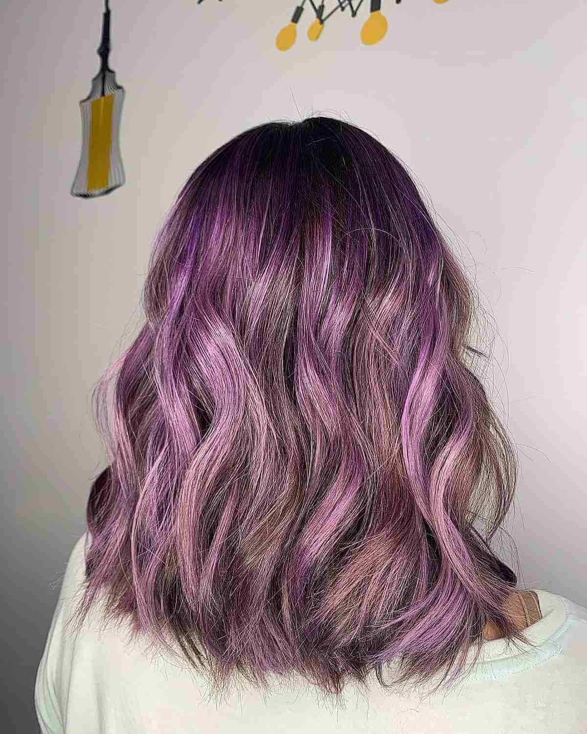 23 Stunning Ways to Get a Purple Balayage