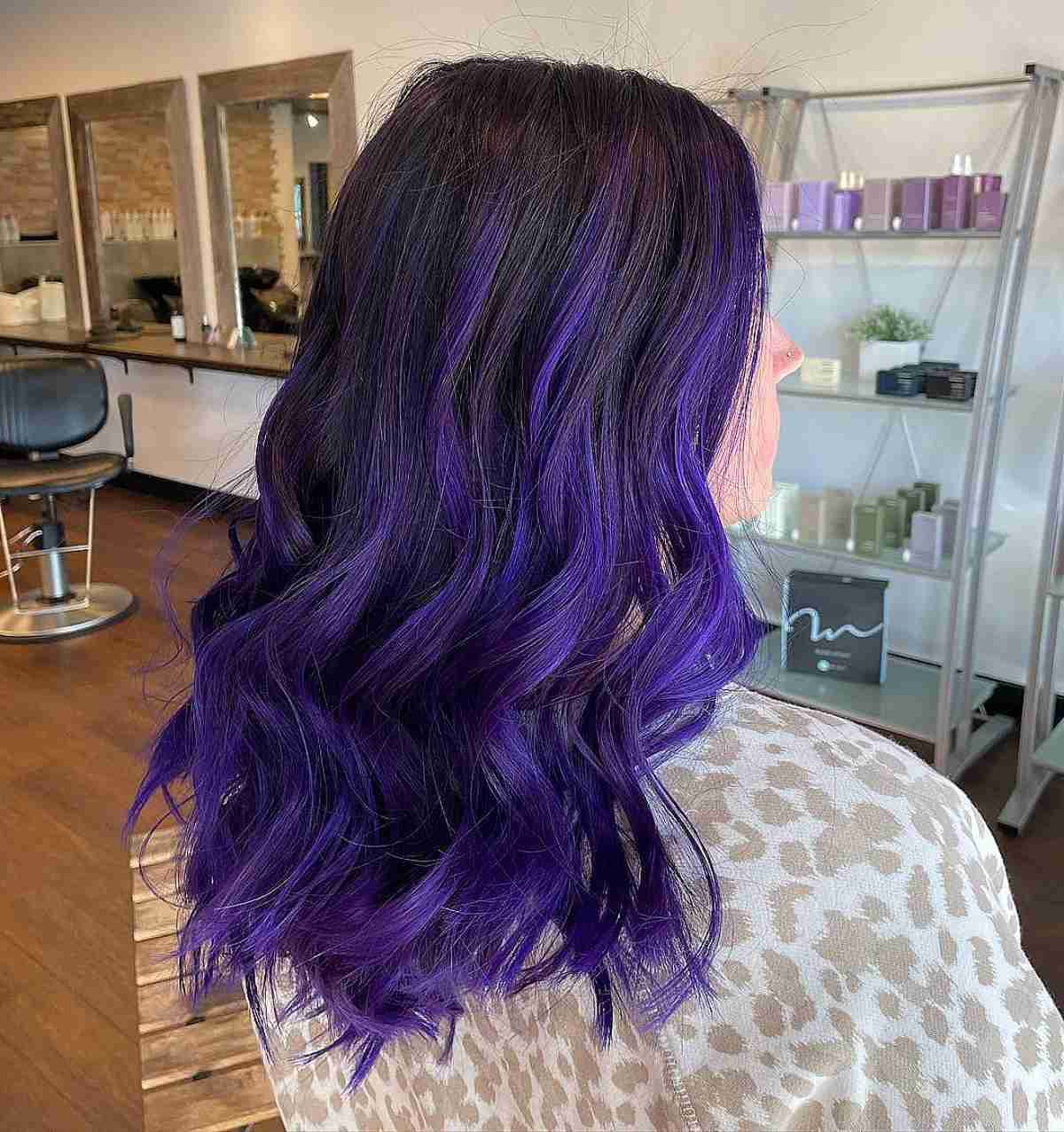 23 Stunning Ways to Get a Purple Balayage