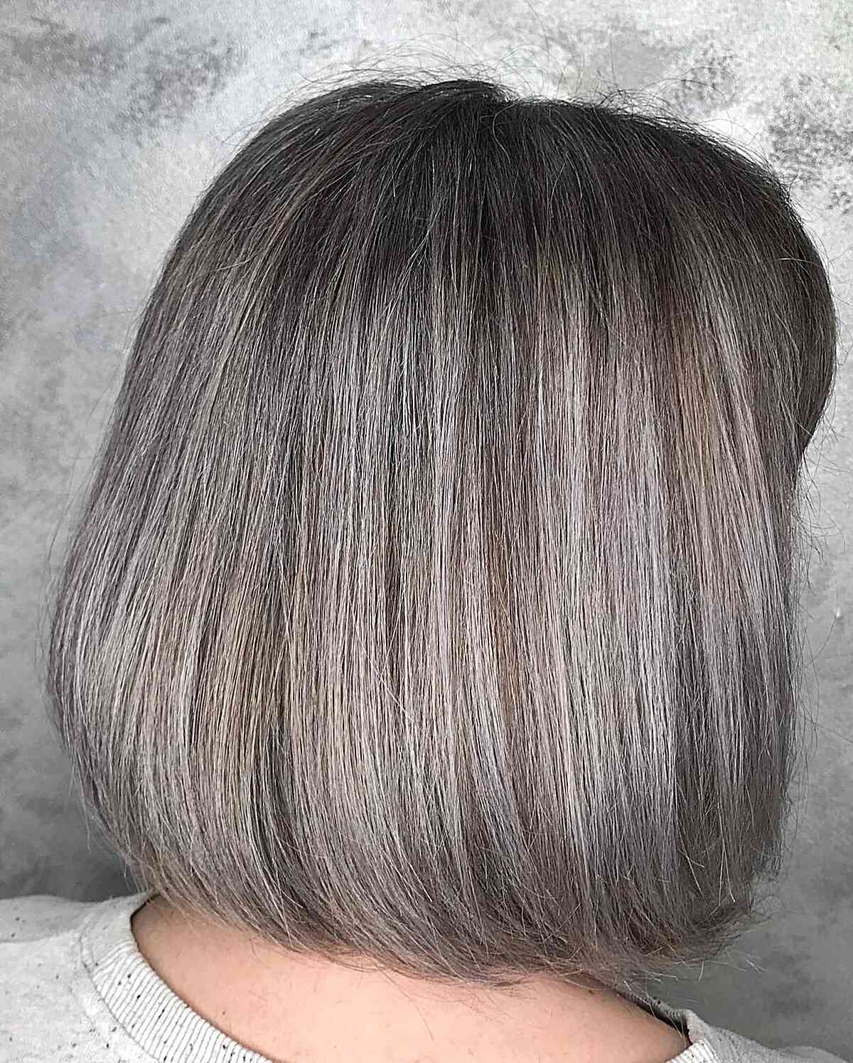31 Stunning Grey Balayage Hair Color Ideas for Women of All Ages
