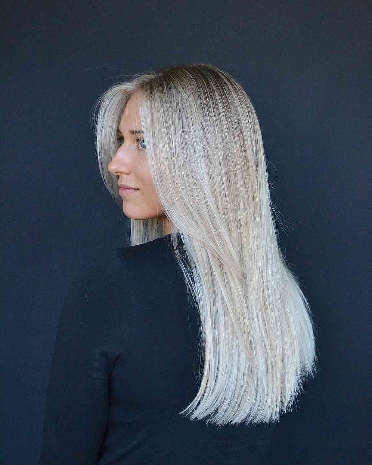 19 Stunning Platinum Blonde Balayage Hair Color Ideas