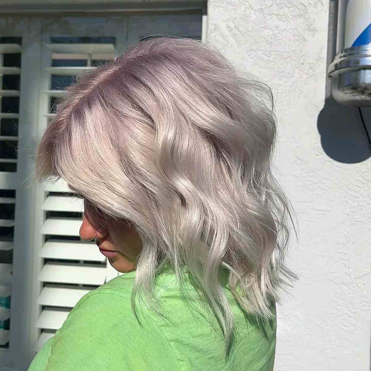 19 Stunning Platinum Blonde Balayage Hair Color Ideas