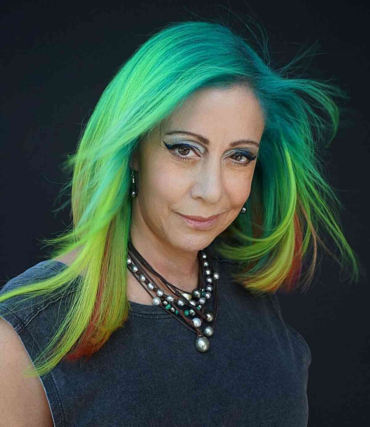 34 Fresh Hair Colors for Women Over 50 to Look Younger