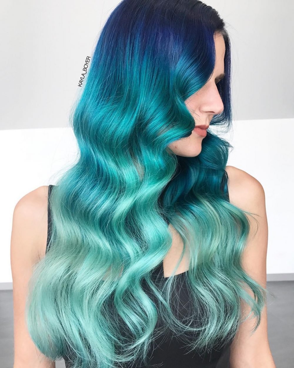29 Blue Ombre Hair Color Ideas Trending Right Now