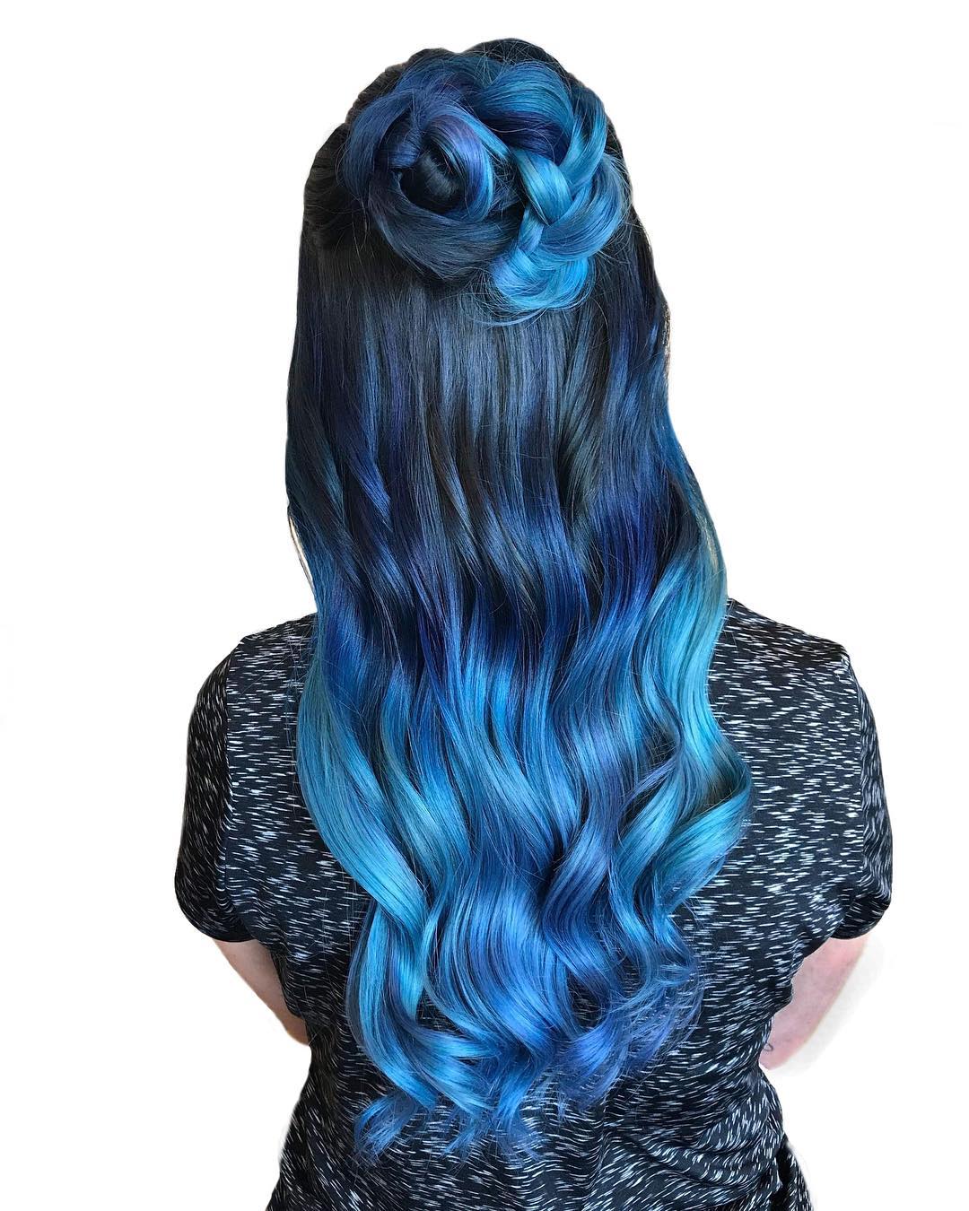 29 Blue Ombre Hair Color Ideas Trending Right Now