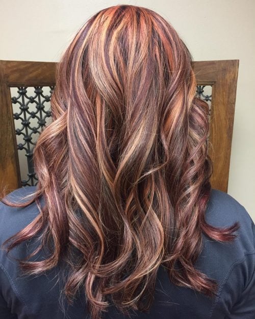 29 Hottest Red Hair with Blonde Highlights for 2025