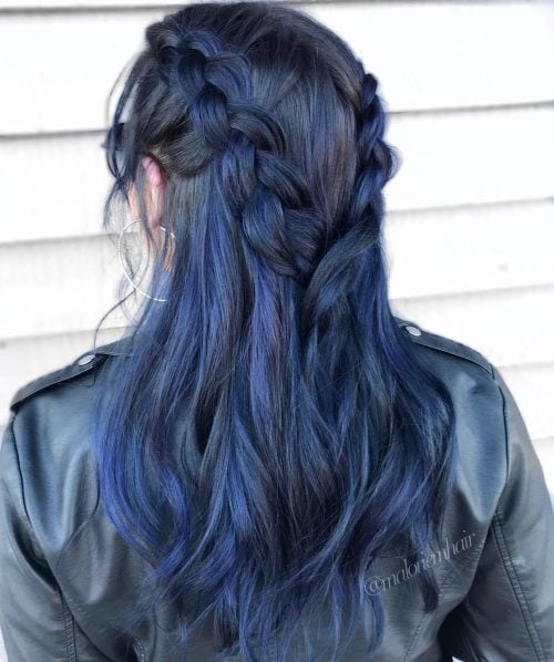 22 Most Amazing Blue Black Hair Color Looks of 2025