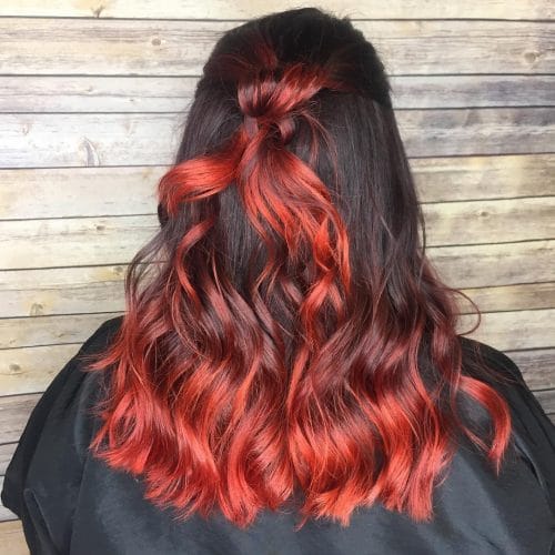 40 Best Red Highlights in 2025 for Brown, Blonde & Black Hair