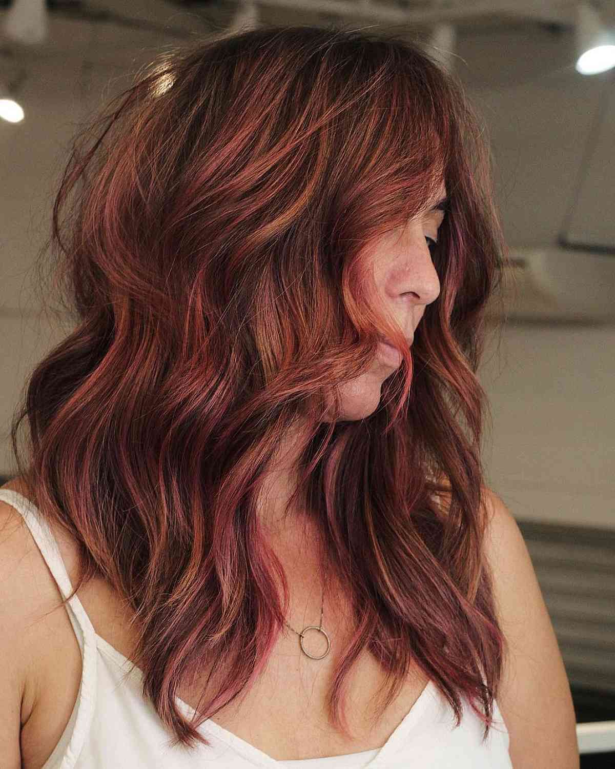 40 Best Red Highlights in 2025 for Brown, Blonde & Black Hair