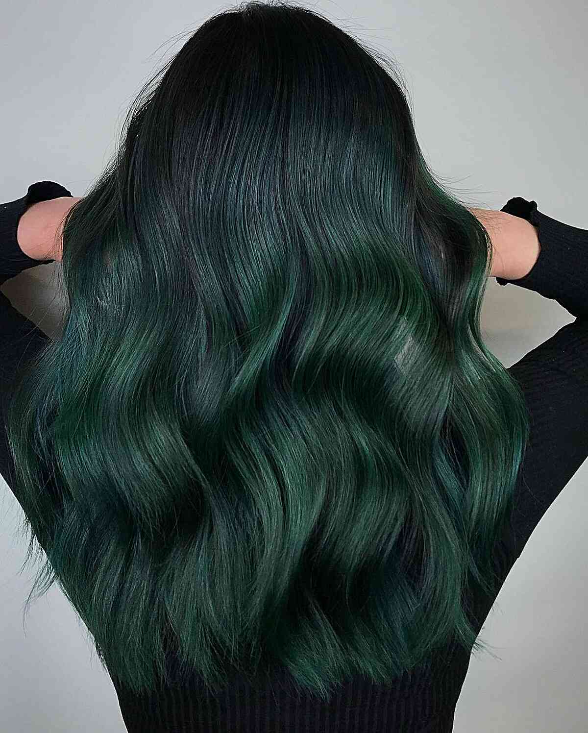 Light to Dark Green Hair Colors – 49 Ideas to See (Photos)