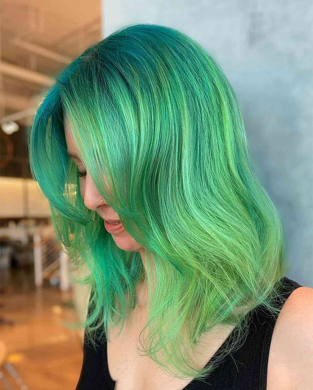 Light to Dark Green Hair Colors – 49 Ideas to See (Photos)