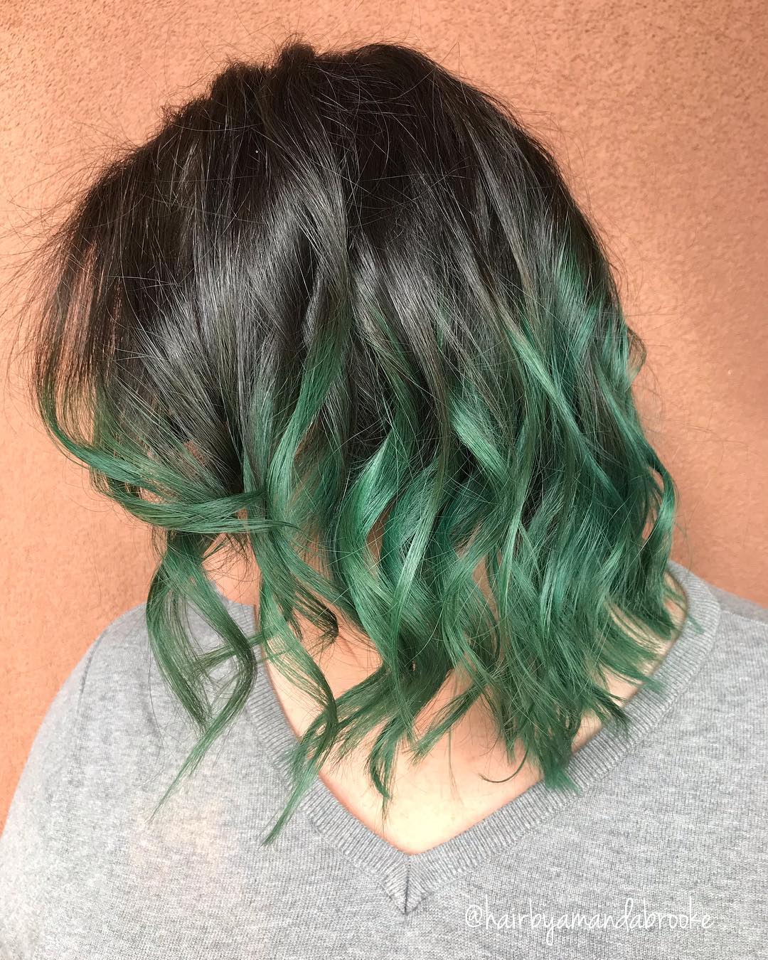 Light to Dark Green Hair Colors – 49 Ideas to See (Photos)